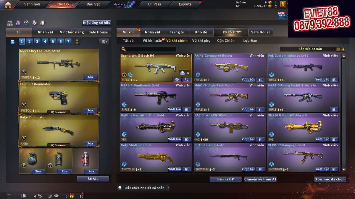 shop acc cf uy tin gia re